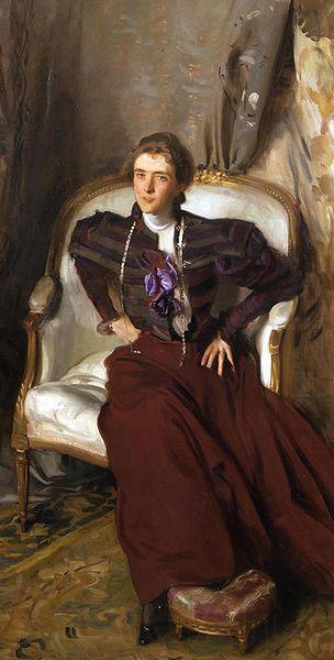 John Singer Sargent Mrs. Charles Thursby Norge oil painting art